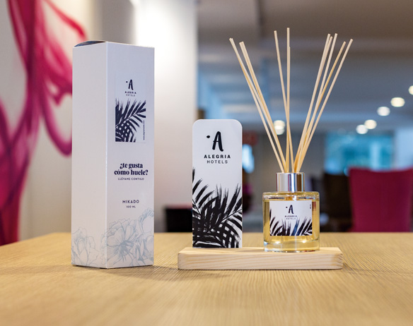 Personalización de aromas en Alegria Hotels